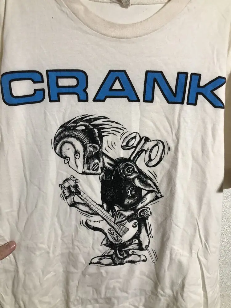 Vintage 1995 Crank Cranked Punk Band T Shirt L No Deal Records Hard-Ons Bodyjar