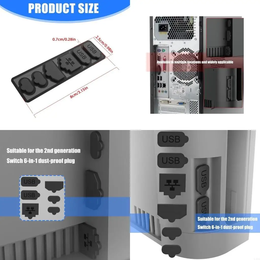 

L41E Dust Protector Cover Silicone Dust Protector for NS2 Game Console