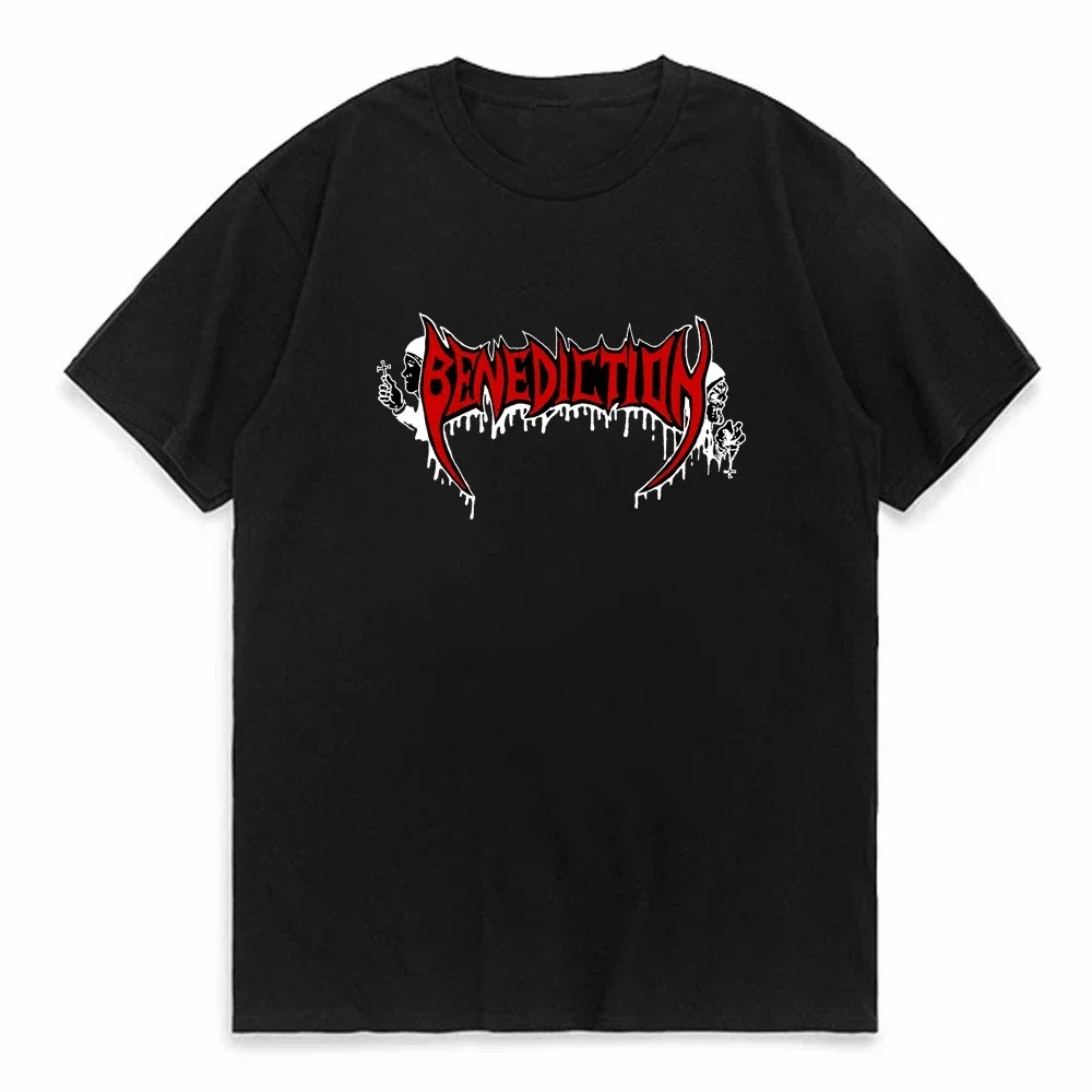 BENEDICTION SUBCONSCIOUS TERROR NAPALM DEATH NOCTURNUS T-SHIRT Harajuku men Tops Round Neck Clothing