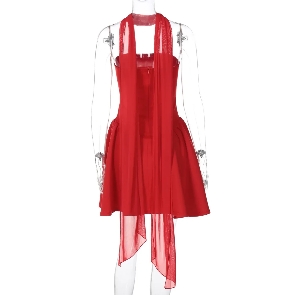 Robe trapèze Sexy, épaules dénudées, dos nu, robe de soirée élégante, sans bretelles, moulante, Mini robe d'été