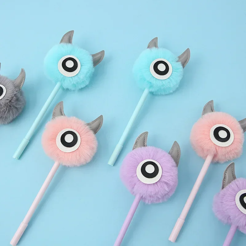 

16PCS New Warcraft Cat Toy Signature Pen Big Eye Toy Fancy Gel Pens Kawaii School Supplies Stationery B