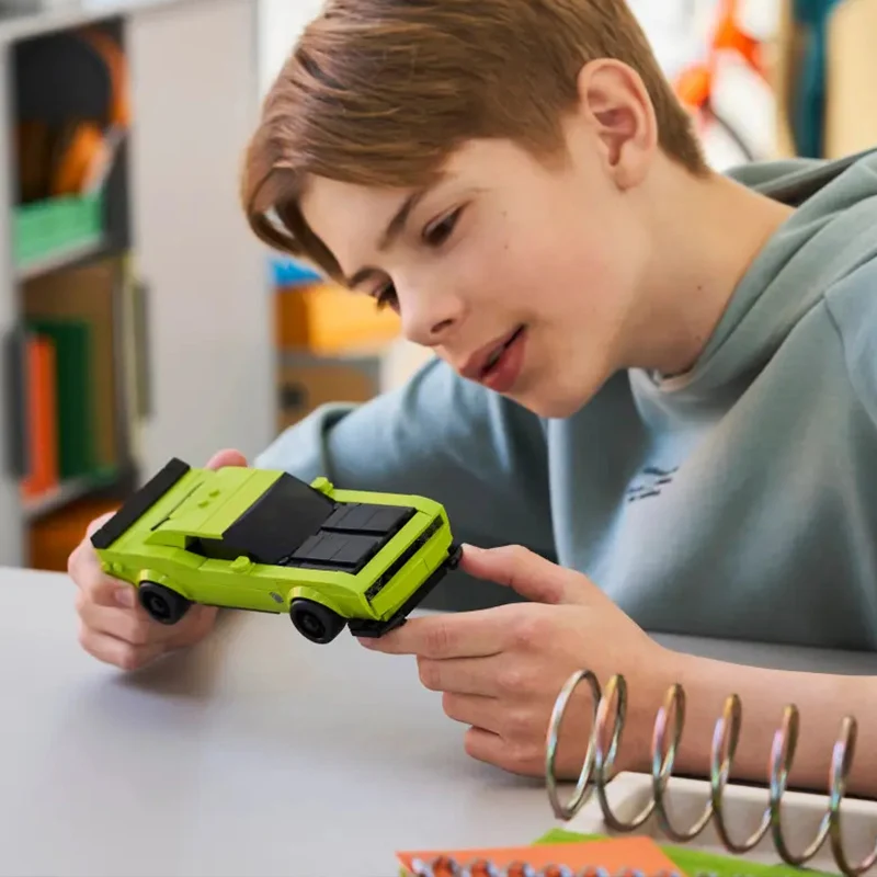 Lego Supercar Series 77237 Dodge Challenger SRT Hellcat Sports Car Assembly Building Blocks Toy Gift