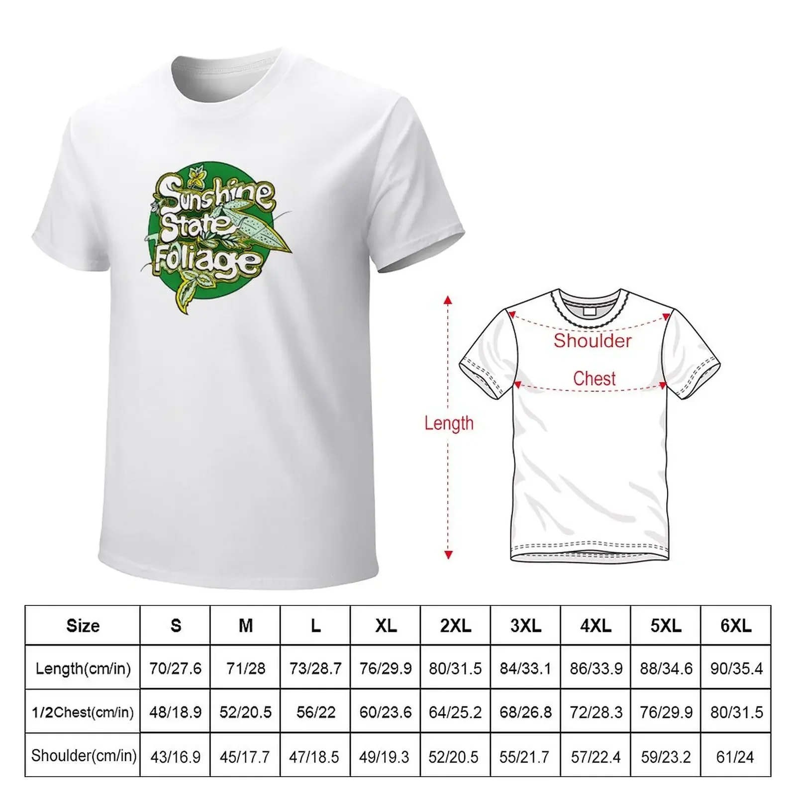 Sunshine State Foliage T-Shirt for a boy Aesthetic clothing men workout shirt