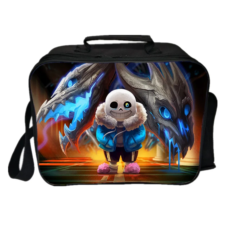 

2025 Undertale Fun Game Insulat Bag Аниме 3D Print Сумка для обеда Школьная сумка для пикника с едой Может DIY Пользовательские студенческие наборы для еды Сумки