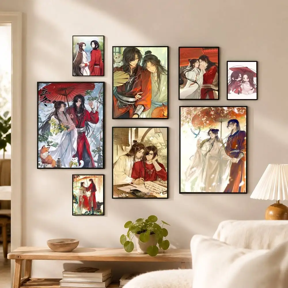 H-Heaven Official's Blessing  Poster High Quality Dorm Living Room Aesthetic Wall Decoration Painting Stickers Gift