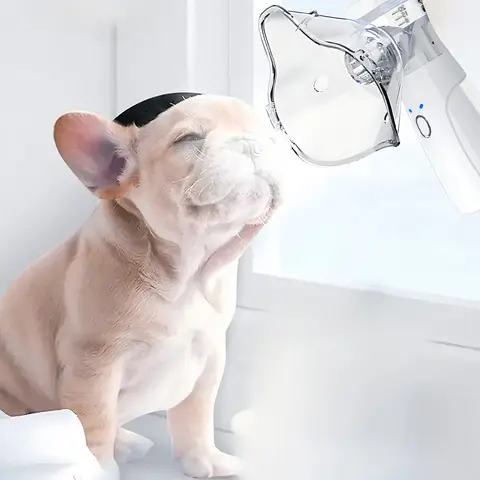 Dispositivos espaçadores do inalador da asma do animal de estimação da câmara de aerossol dos animais veterinários para gatos animais de estimação cães nebulizador