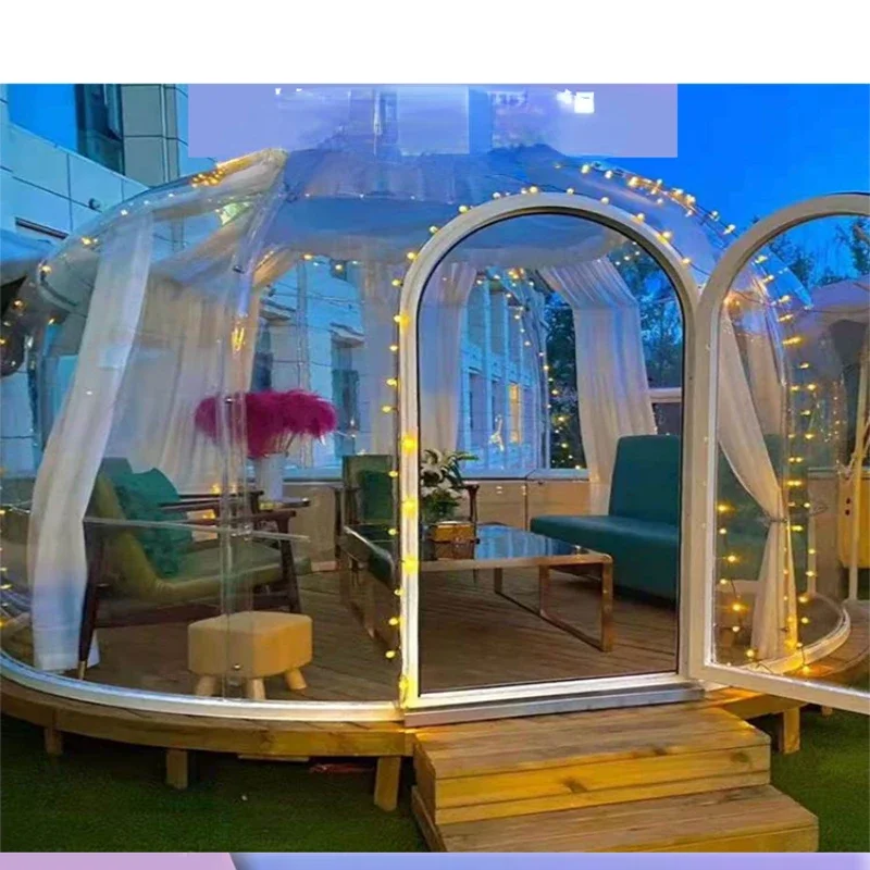 Red Bubble House Starry Sky House PC Outdoor Transparent House Homestay Scenic Area Specialty Restaurant Clear