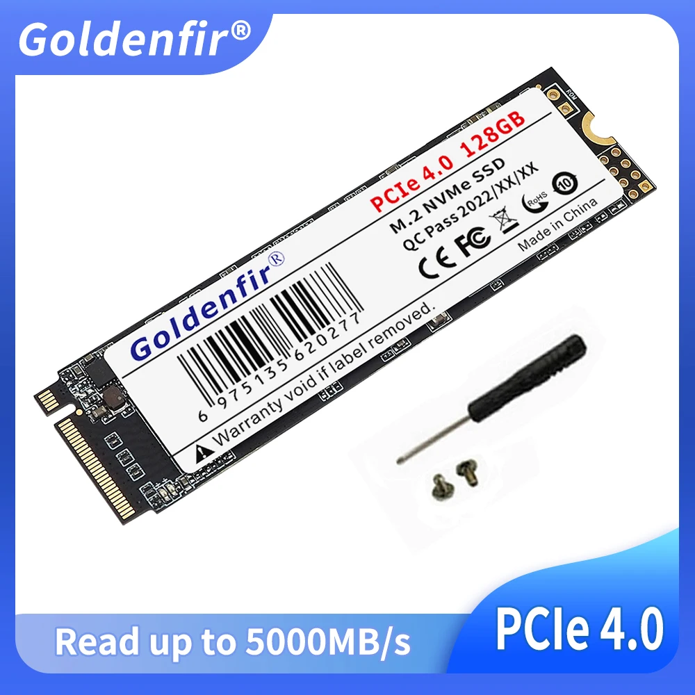 Goldenfir SSD M.2 NVMe PCIe 4.0 512GB Internal Solid State Drive 1TB 2TB M2 2280 Hard Disk for Laptop Desktop