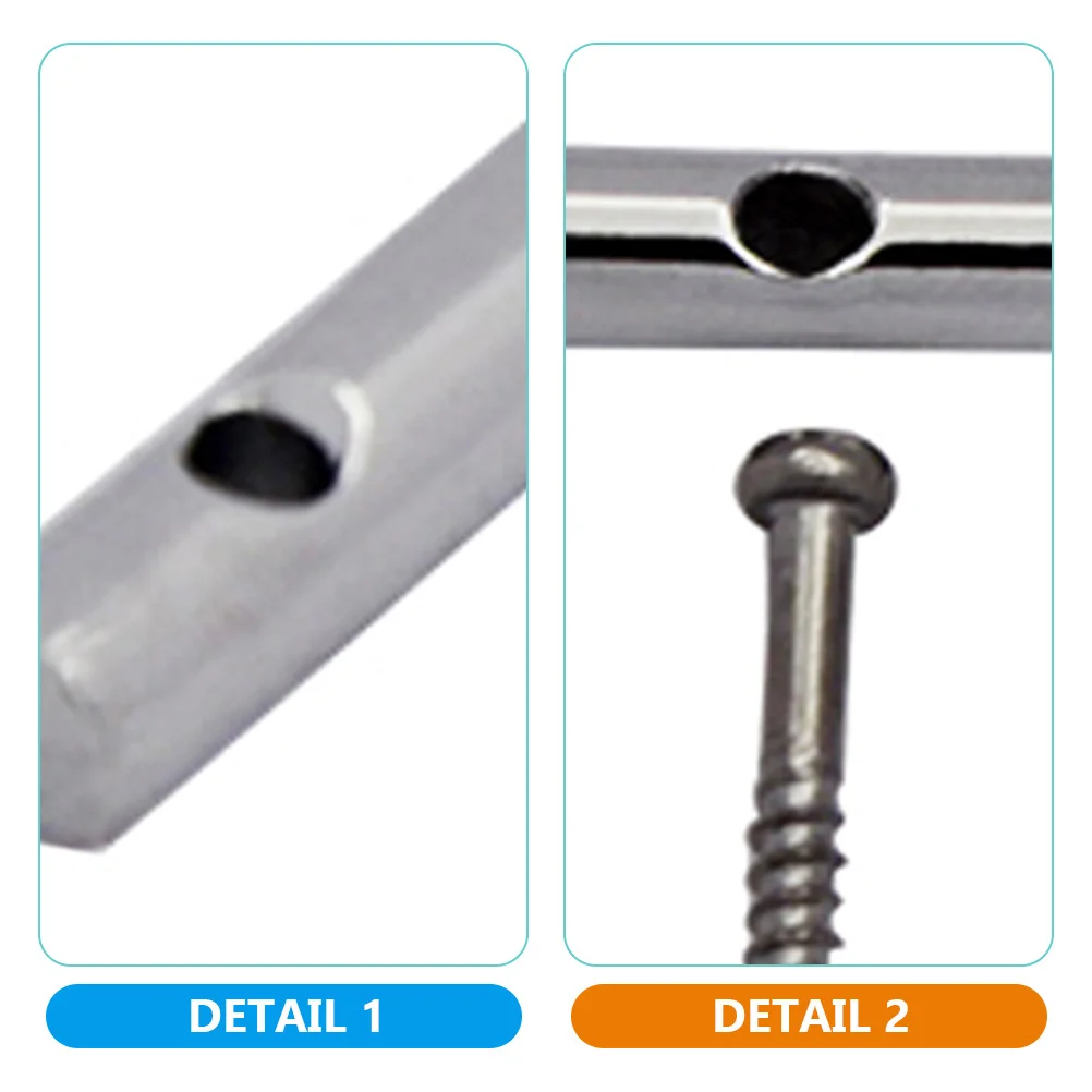 

Electric Guitar String Retainer Bar Metal Pressing Bar with Mounting Screws Easy Install Prevent String Break Guitar Accessories