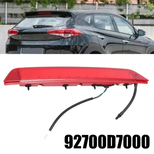 Lámpara trasera de 12V, lente roja, luz de freno de alto nivel para Hyundai Tucson 2015-2018 92700-D7000 Luz de parada