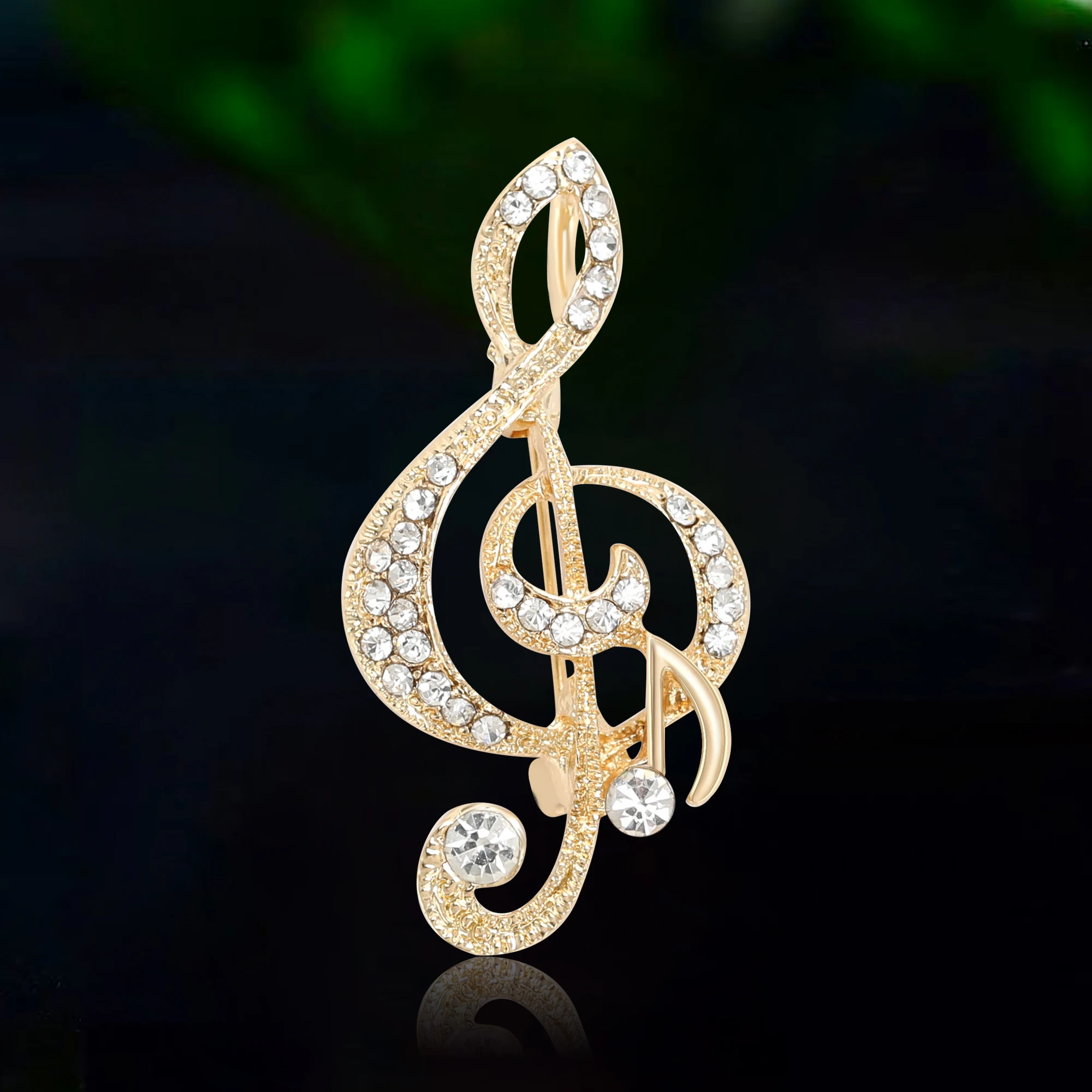 Stylish Simple Music Note Pin for Women Enamel Musics Symbol Brooches Event Funny Luxury Gifts New Year Friends Decoration