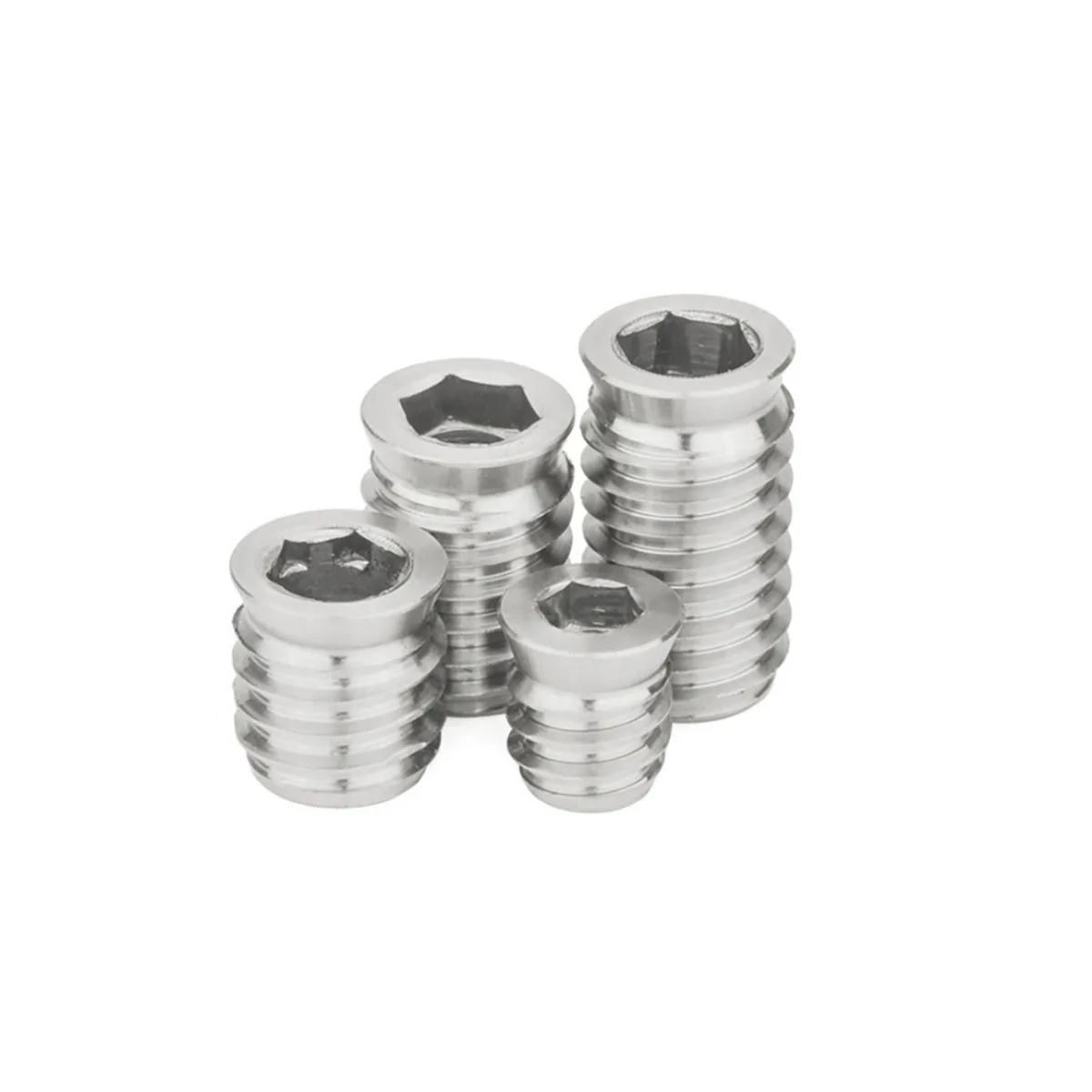 304 Stainless Steel Hexagonal Countersunk Head With Internal And External Teeth Embedded Furniture Nuts