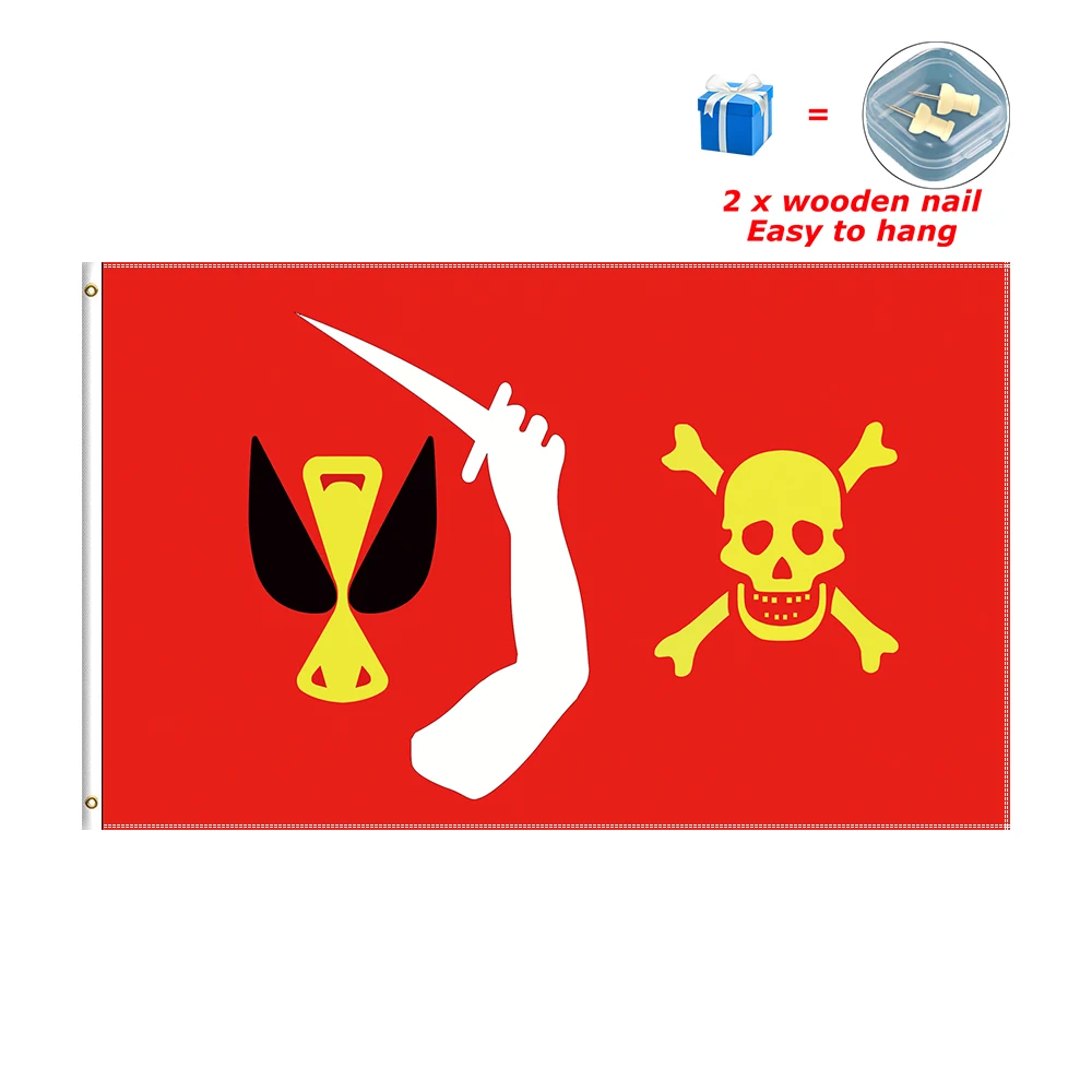 

Christopher Moody Pirate Flag Jolly Roger Skulls Banner for Decor 2*3ft 3*5ft 4*6ft 5*8ft