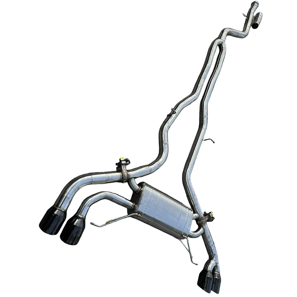 For X3 X4 M40i G01/G02 SS304 Valvetronic Catback Exhaust System Steel Manifold Muffler with Removable Tip Remote Control SS304