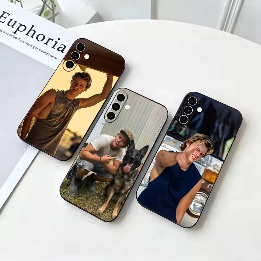 O-Outer Banks JJ M-Maybank  Anti-drop Black Soft Silicone Case For Samsung Galaxy A73 A72 A71 A53 A52 A51