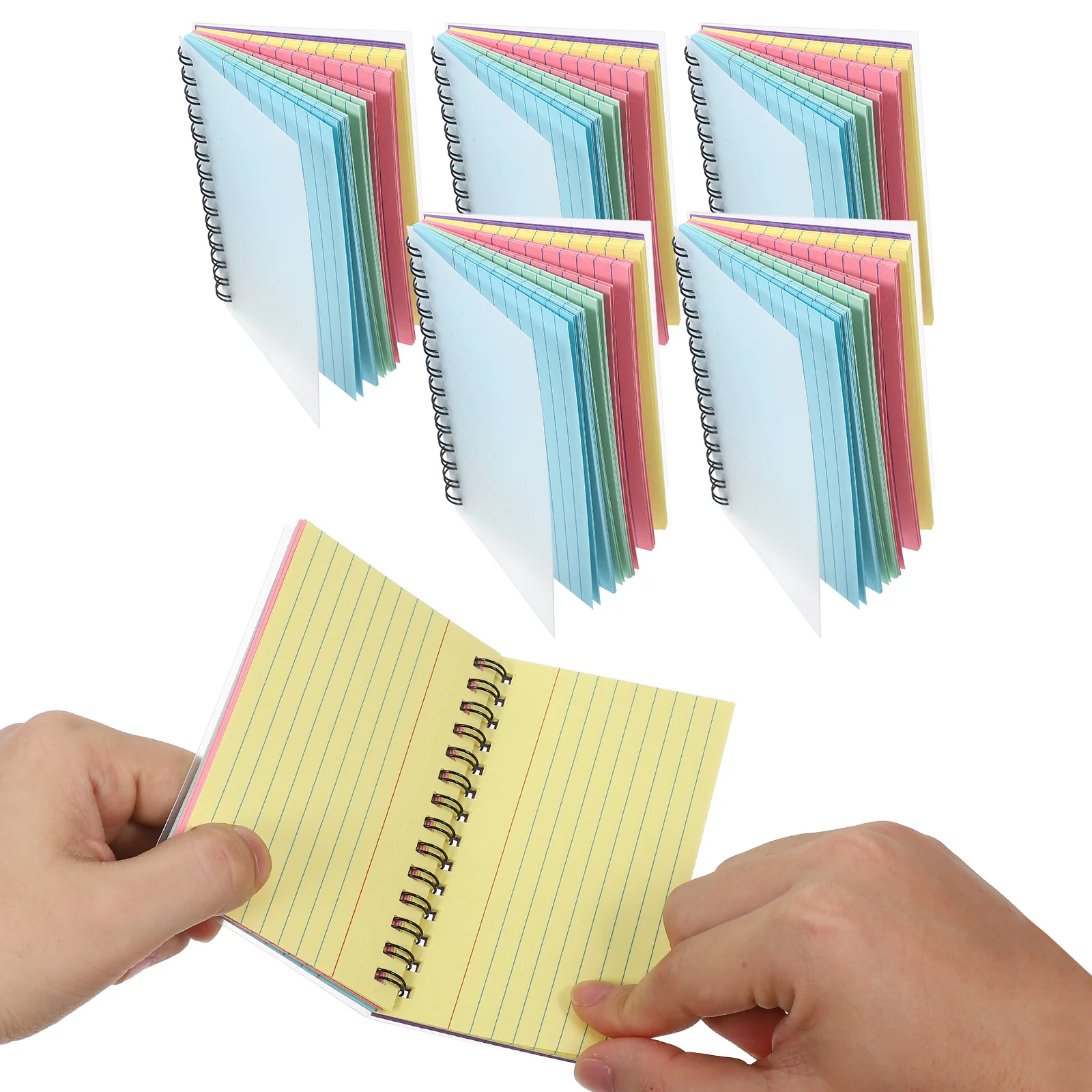 6 Pcs Tearable Coil Notebooks Small Student Note Pad Material Memo Notepad Study Essentials