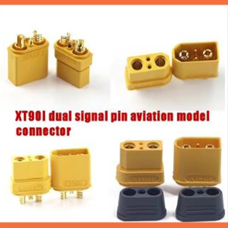 Starting From 1 Piece Genuine Model Accessories For The Ams Xt90i Dual Signal Pin Aviation Model Connector Xt90 (2+2) Plug