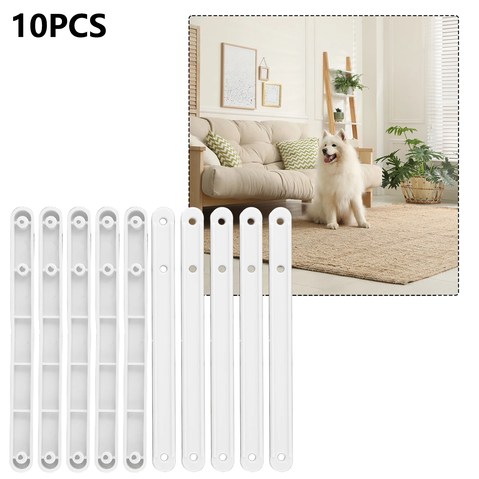 10Pcs Drawer Rail 180/235/298mm Plastic White Black Drawer Slides Close Drawer Sliding Track Cabinet Slides Furniture Accessory