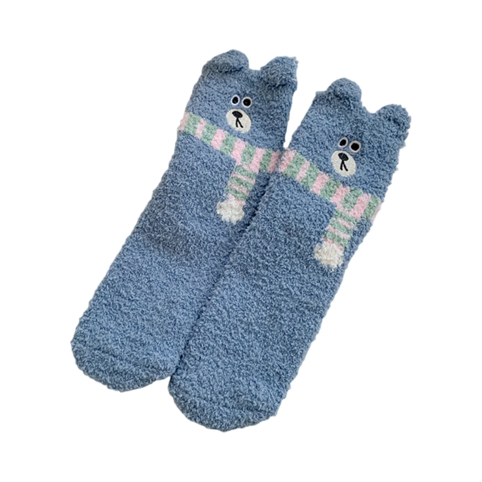 النساء الشتاء الدافئة رقيق الجوارب المنزل الطابق النوم ثلاثية الأبعاد لطيف الحيوان سميكة الصوف غامض جورب اليابانية الموضة الكورية نمط 2025