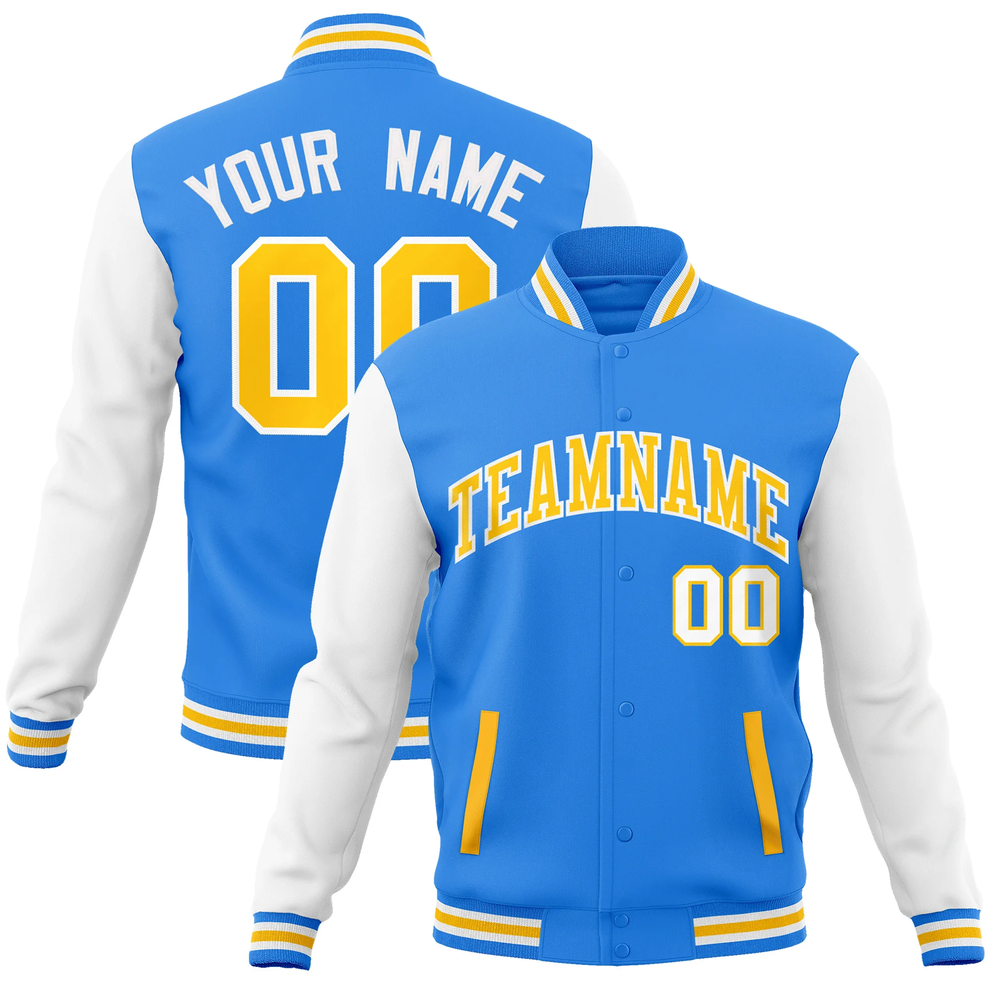 Casaco personalizado Baseball College, Costurado Brasão Colégio, Letterman Sports Jacket, letra e número