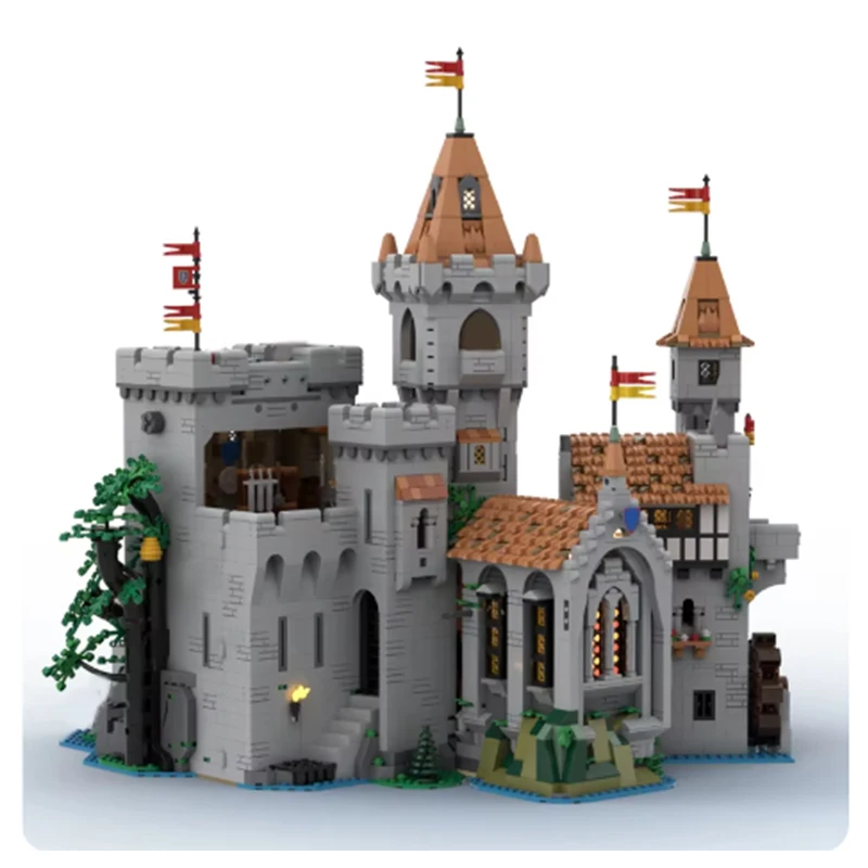 Medieval castle small particles MOC-160407 house construction series assembly educational toys building blocks DIY creative orna