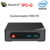 2024 Beelink Fanless Customizable Mini PC Intel Celeron N4020 upto 2.8GHz DDR4 SSD Dual LAN Wifi5 Industrial Computer IPC-G