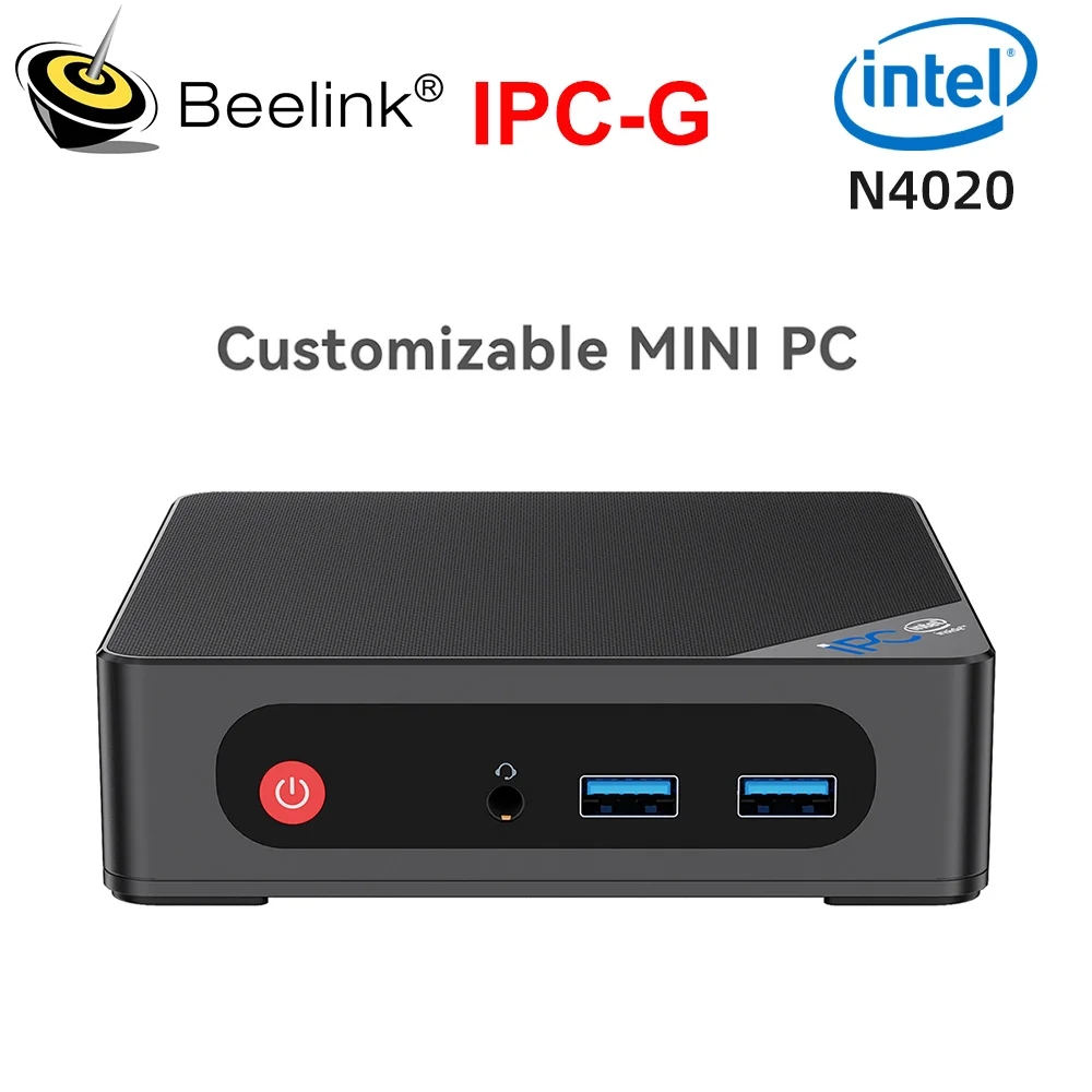 Beelink IPC-GIndustrial Fanless Mini PC Intel Celeron N4020 upto 2.8GHz DDR4 4GB SSD 64G Dual LAN Wifi5 Computer Customizable