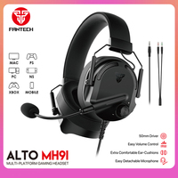 FANTECH ALTO MH91 Gaming Headset Noise Canceling Surround Sound Wired Headphone With HD Mic For PS4 PS5 XBox PC Laptop Gamer