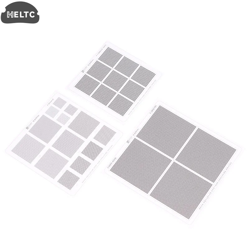 УФ-маска для припоя, трафарет, расстояние между отверстиями 0,3/0,4/0,5/0,5/0,5,58/0,6/0,8/1,0 мм, универсальная зеленая масляная сетка, УФ-паяльная маска, трафарет для реболлинга BGA