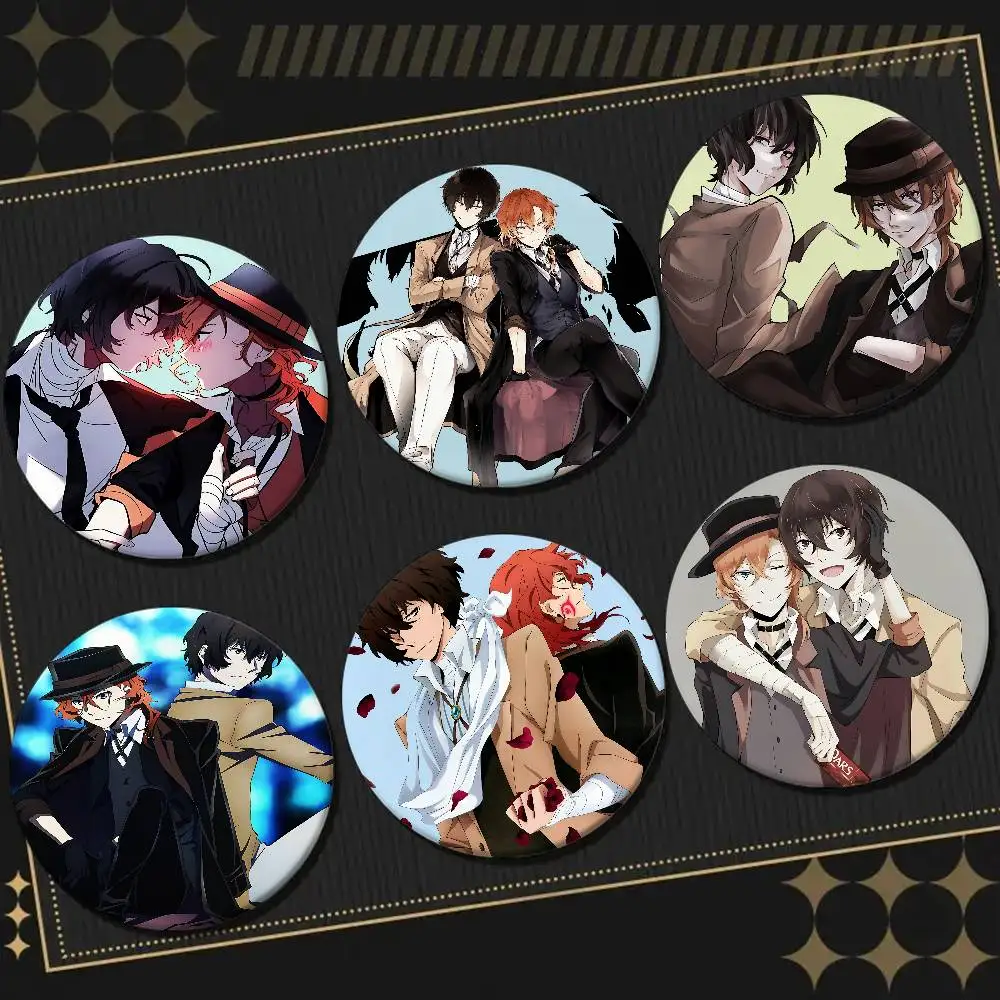 Bungo Stray Dogs Dazai Chuuya Anime Abzeichen Pins Anstecknadeln Hut Pins Broschen Geschenke Dekor Rucksäcke