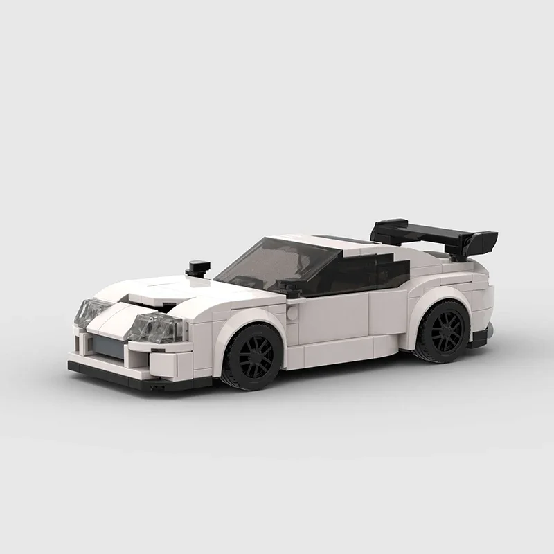 Moc MK4 Supra Fast Furious Speed Champions Racer Cars City Sports Vehicle Building Blocks Creative Educational Toys Boys