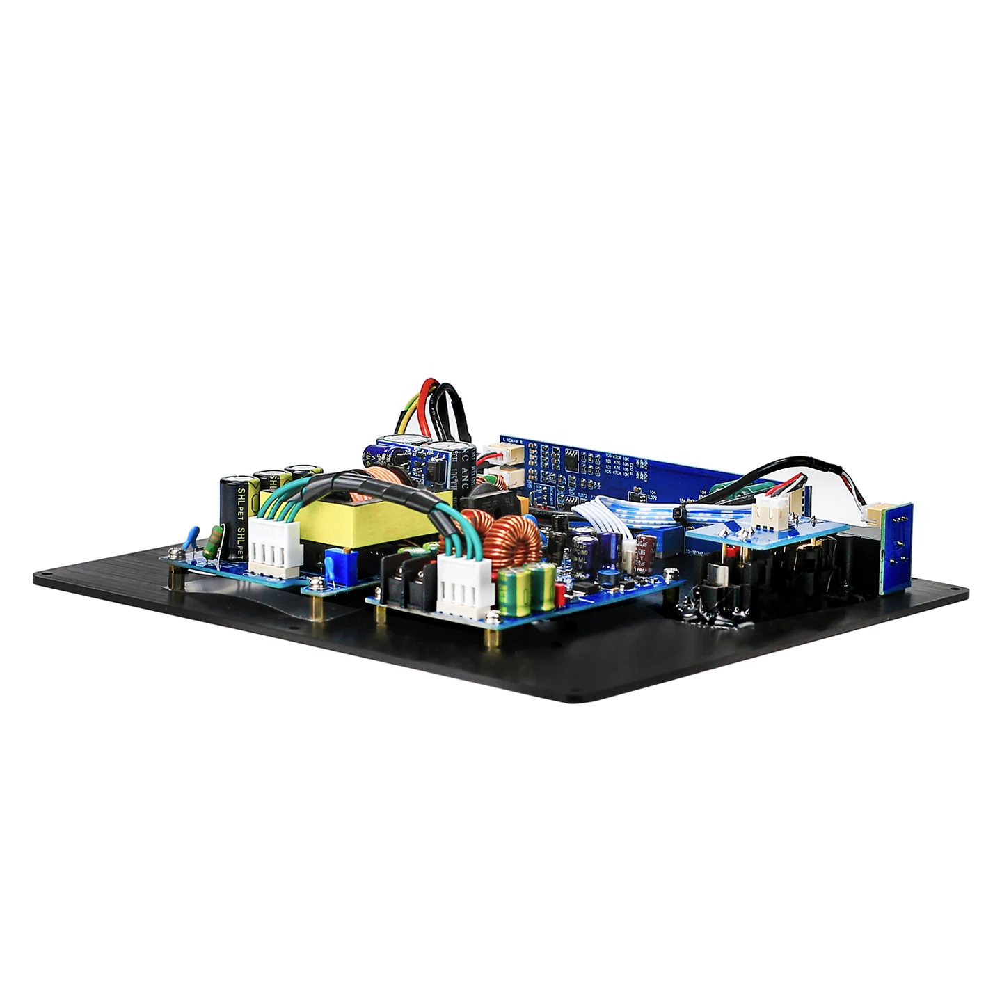 TPA3255 디지털 서브우퍼 증폭기 보드 300W 고출력 액티브 서브 베이스 앰프 홈 오디오 DIY 스피커용 XLR RCA 입력