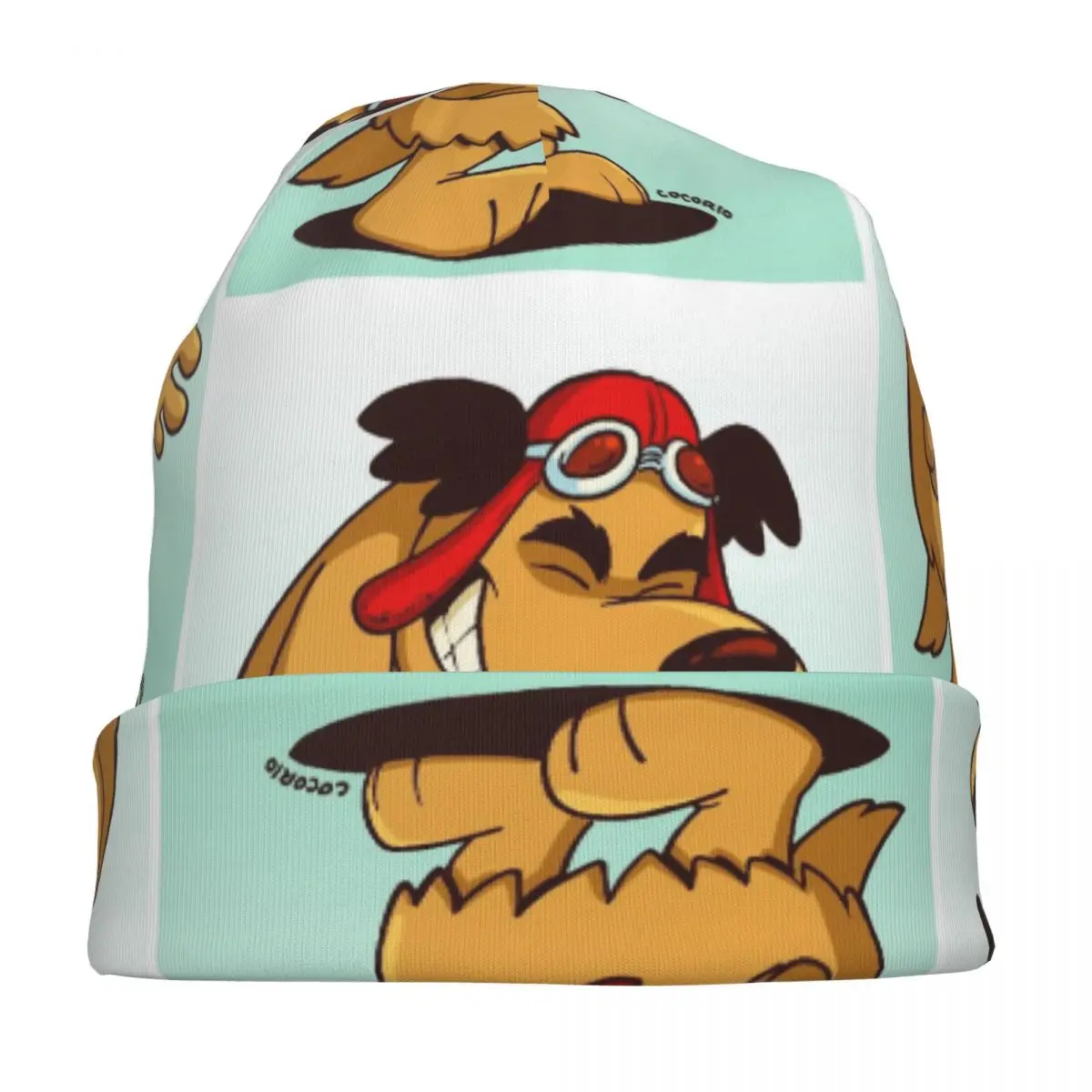 Muttley Cartoon Laughing Laugh Dog Bonnet Hats Men's and Women's Fashionable Knitting Skullies Beanies Caps