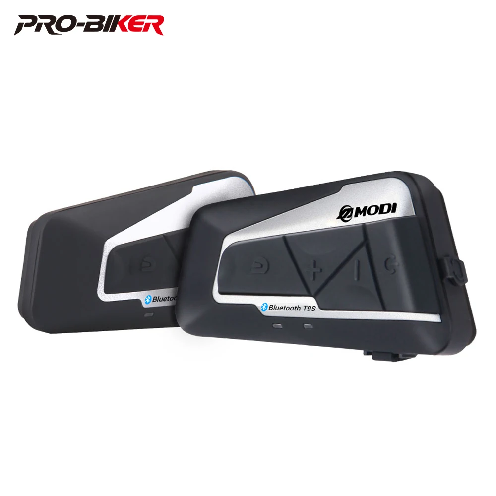 2 Sets 1200M BT Motorcycle Helmet Intercom Waterproof Wireless Bluetooth Moto Headset Interphone FM Radio for 2 Rides