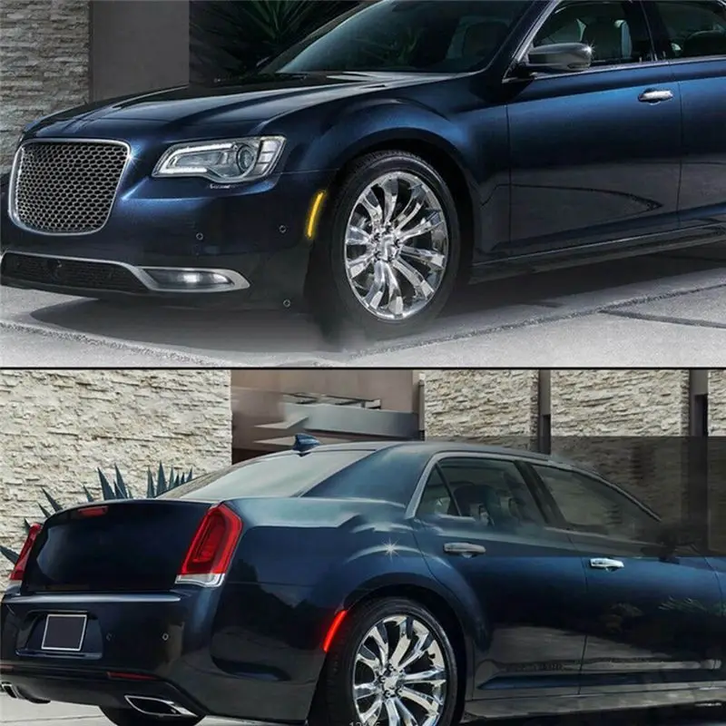 

*A91P Car Front Rear LED Side Fender Marker Lights Smoked Lamps for Chrysler 300 300C 2015-2021