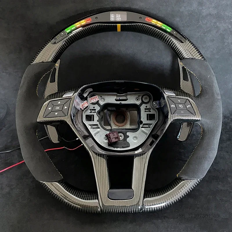 

Carbon Fiber LED Steering WheelS Fit For BENZ AMG ACE GLB GLA GLC GL CLS CLA W220 W221 W222 W204 W205 W213 W212 E63 C63S