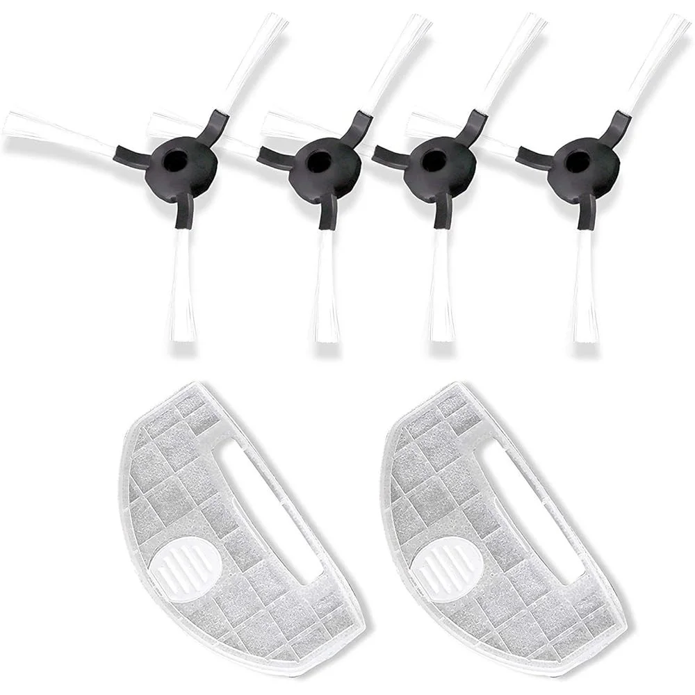 قطع غيار PUCRC25 PUCRC26B جهاز آلي لتنظيف الأتربة 4 فرش جانبية 2 مرشحات مزبلة مجموعة كفاءة