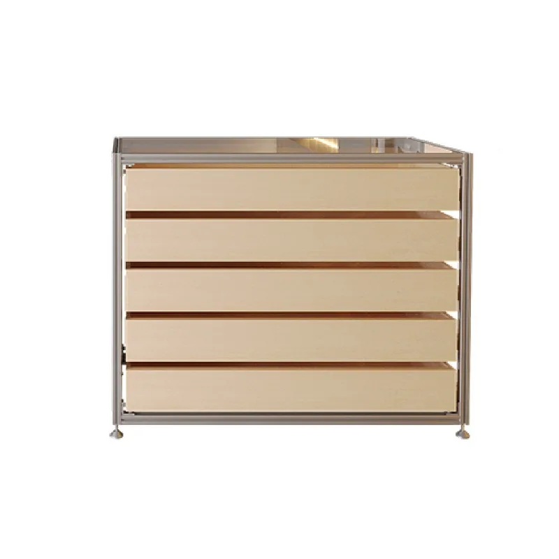 Birch Shelf Aluminum Profile Display Cabinet Storage Accessories Display Cabinet