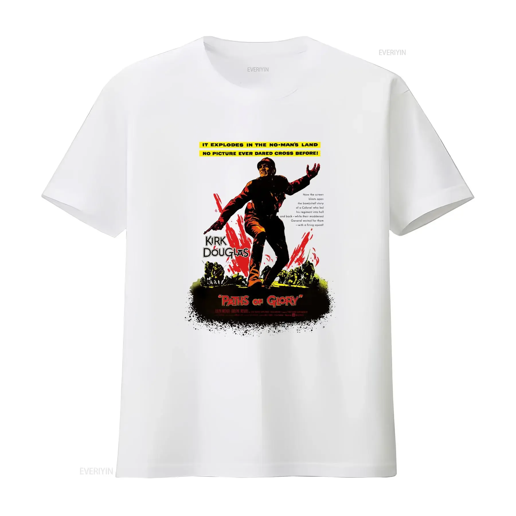 Colonel Dax Paths of Glory 1957 inspired T Shirt vintage Washed streetwear designer clothes Casual Stylish graphic fashion Soft