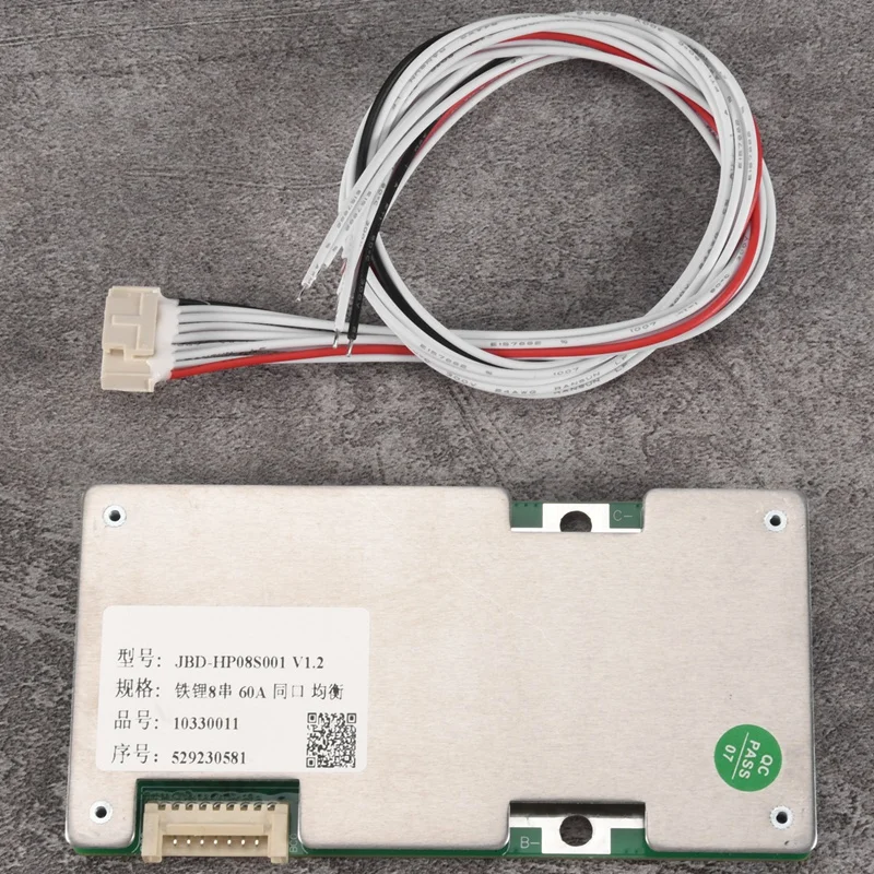 8S 24V 60A BMS Li-Iron Lithium Battery Charger Protection Board With Power Battery Balance/Enhance PCB Protection Board