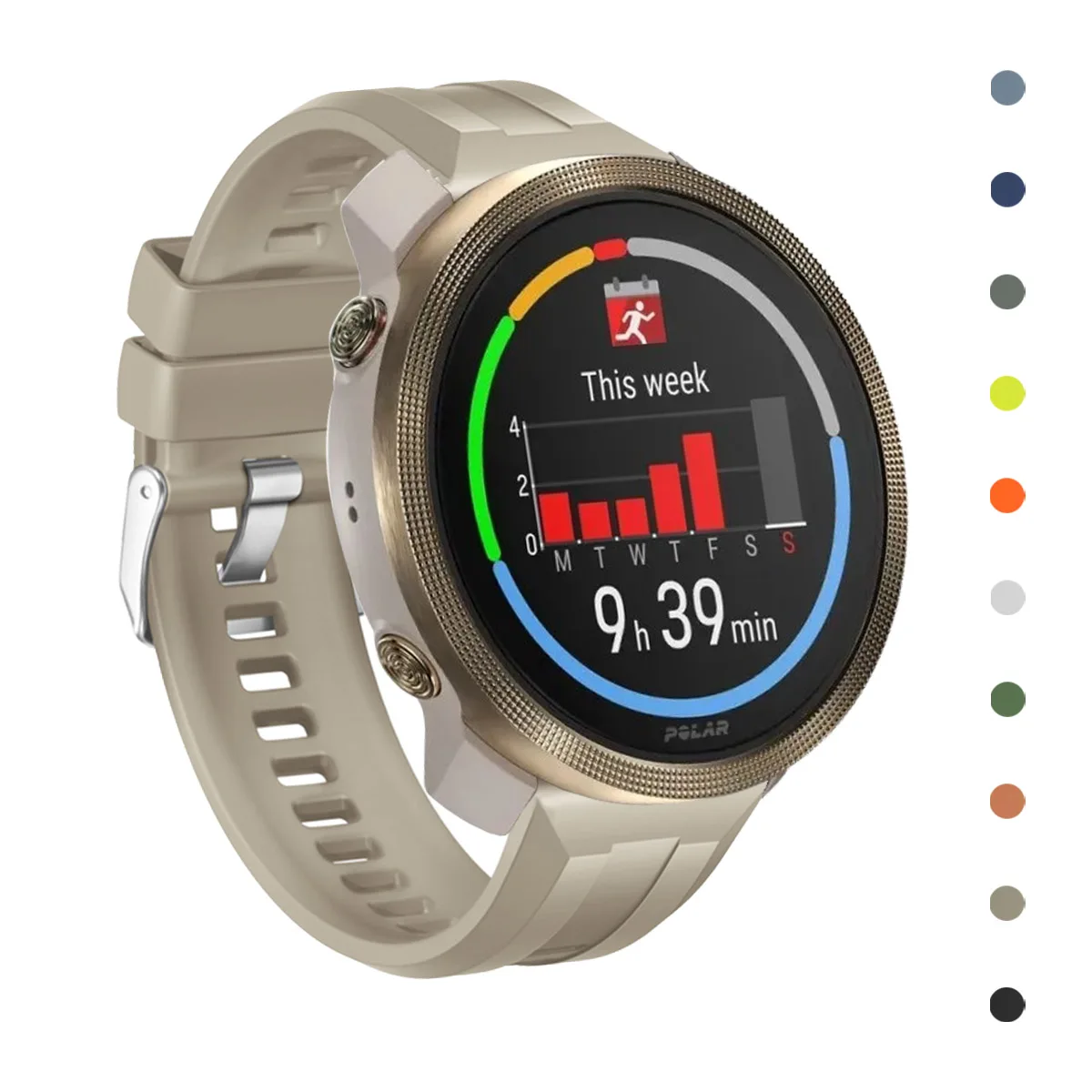 Titan Watches Smartwatch - 스포츠 고무 시계줄 22mm 폴라 반티지