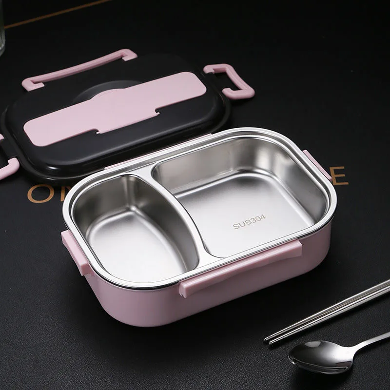 Lunch box 304 stainless steel split Bento Box thickened thermal insulation heating fast food box lunch box bento lunch box