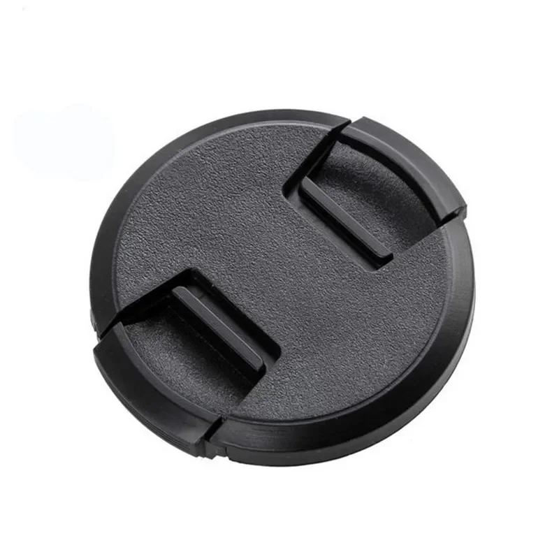 Camcorder Photography Accessories Camera Lens Cap Cover 40 52 55 58 62 67 72 77 82mm Snap On Center Pinch Fit For All DSLR
