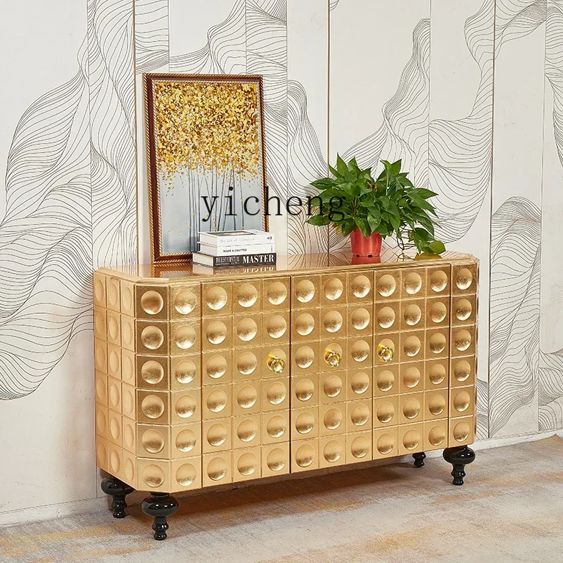 GZ-8 Light Luxury Entryway Cabinet Living Room Simple Screen Cabinet Partition Decorative Sideboard