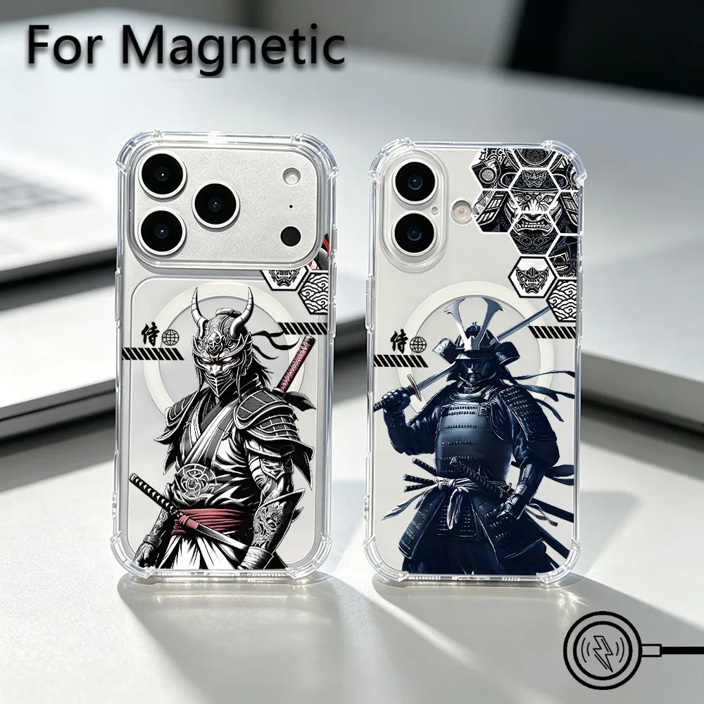 HOT Magnetic Phone Case for Samsung Galaxy A56 A36 A17 S23 S24 S25 S26 Plus Ultra Edge FE 5G Anti Japanese Vagabond Samurai