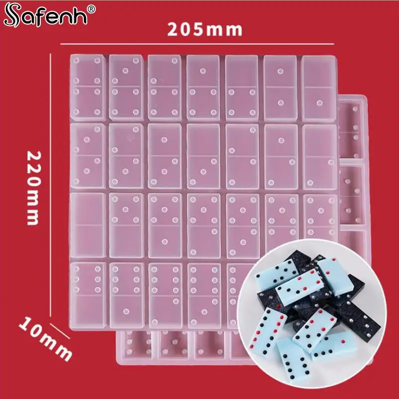 1pcs New Handmade Resin Domino Silicone Molds Jewelry Accessories Making Epoxy Resin Craft Cabochons Board Charms DIY Resin Mold