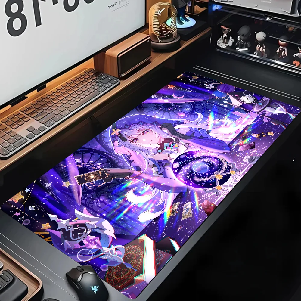 Game Anime Honkai Star Rail Black Swan Mousepad Mouse Mat Desk Mat With Pad Gaming Accessories Prime Gaming XXL Keyboard Pad Sti