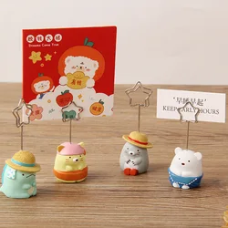 Cute and Creative Animal Resin Message Holder, Office Desk Decoration, Cute Ornaments, Message Holder, Photo Holder