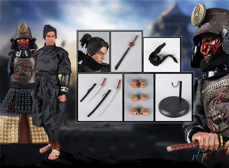 

COOMODEL NS011 1/6 Male Soldier Japanese Samurai Full Set 12'' Action Figure Model In Stock For Fans Collection