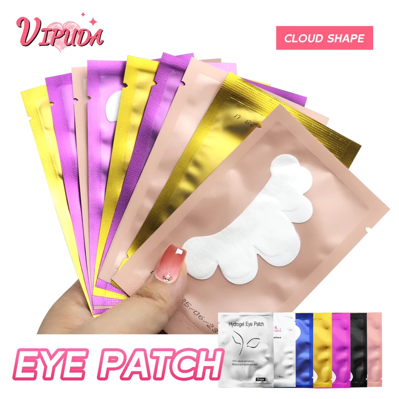 100Pairs Grafting Eyelash Under Eye Pads Cloud Shape Eyelash Stickers Eye Paper Patches Lint Free Under Hydrogel  Under Eye Pads